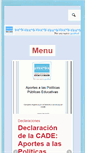 Mobile Screenshot of derechoseducacion.org.ar